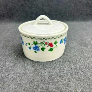 Vintage Farberware English Garden 225 Sugar Bowl